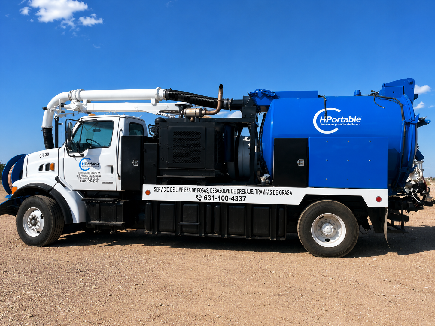 Camión vactor CH Portable en Nogales
